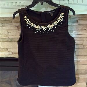 Banana Republic Top with Embellished Neckline